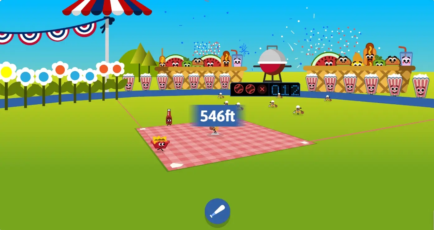 Food baseball game Features