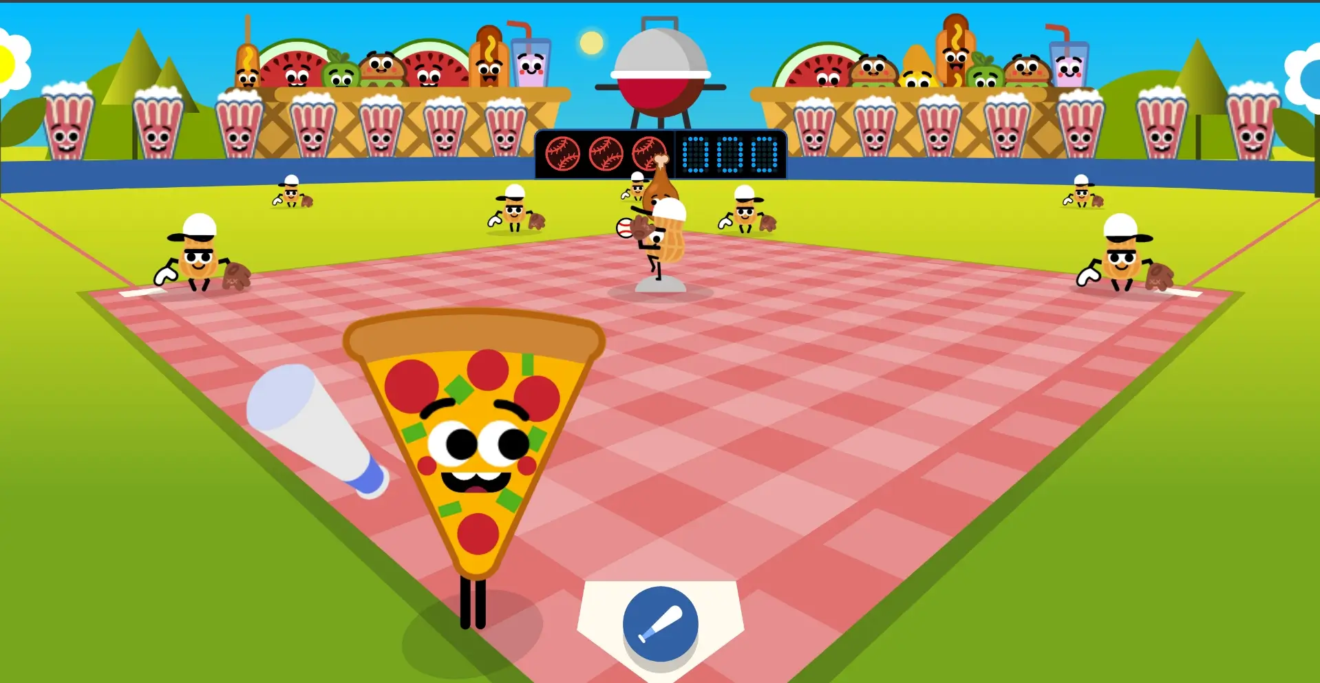 What is food baseball game